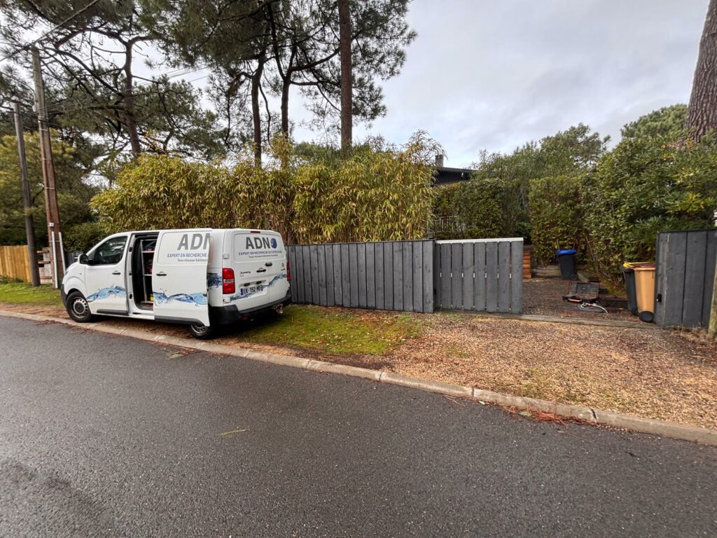 Recherche de fuite enterrée au Cap Ferret - 16 janvier - adn recherche de fuite