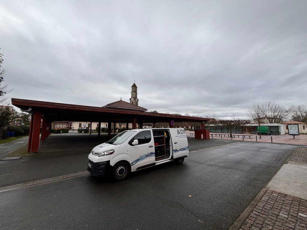 Recherche de fuite d’eau enterrée – Médiathèque de Lège-Cap-Ferret