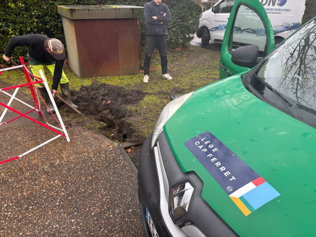 Recherche de fuite d’eau enterrée – Médiathèque de Lège-Cap-Ferret