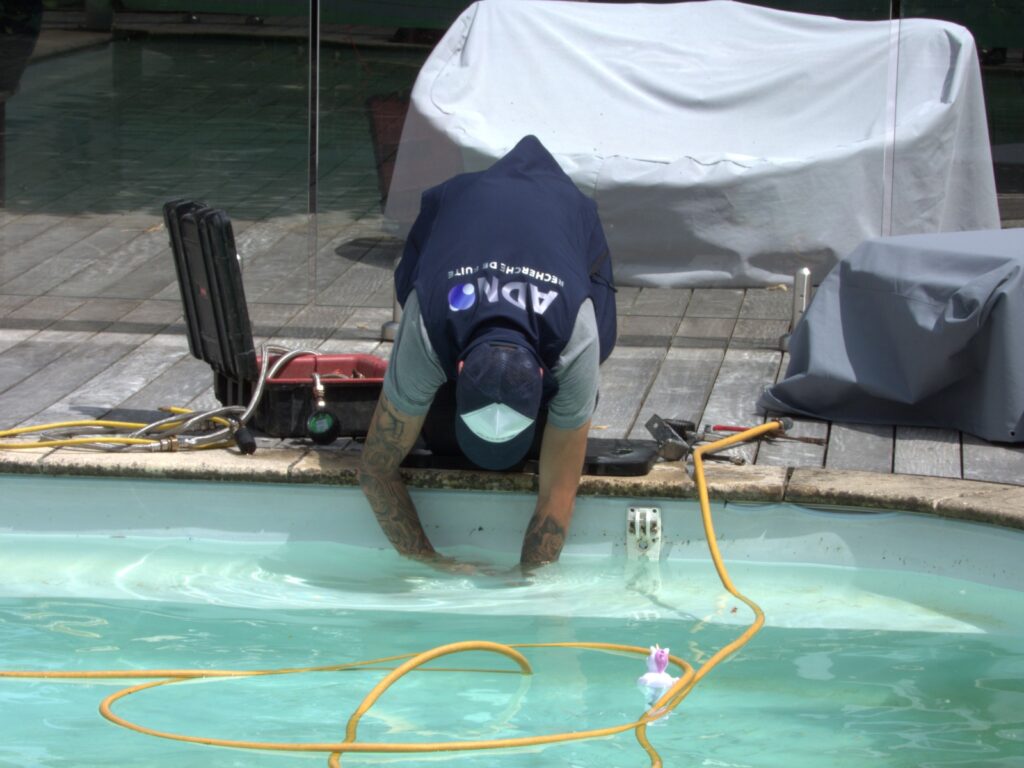 recherche de fuite piscine - assurance - adn online