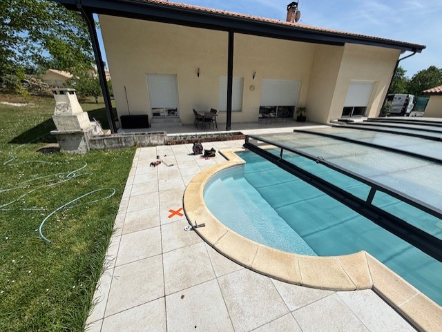 résultat de notre recherche de fuite précise chez un propriétaire de piscine à Cestas sans casse inutile