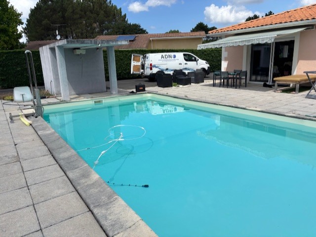 Vue d'ensemble de l'intervention recherche de fuite piscine à Mérignac en Gironde